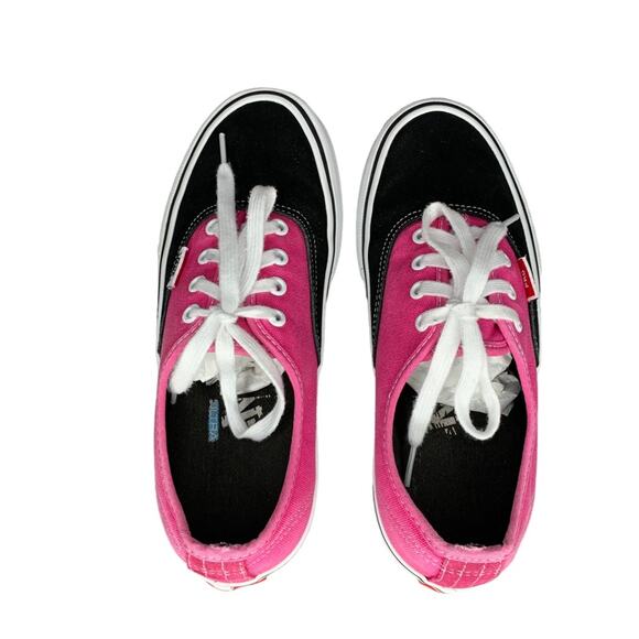 Vans Authentic Pro Suede Canvas Sneaker Magenta Pink Black Size Men 6 - Picture 3 of 16